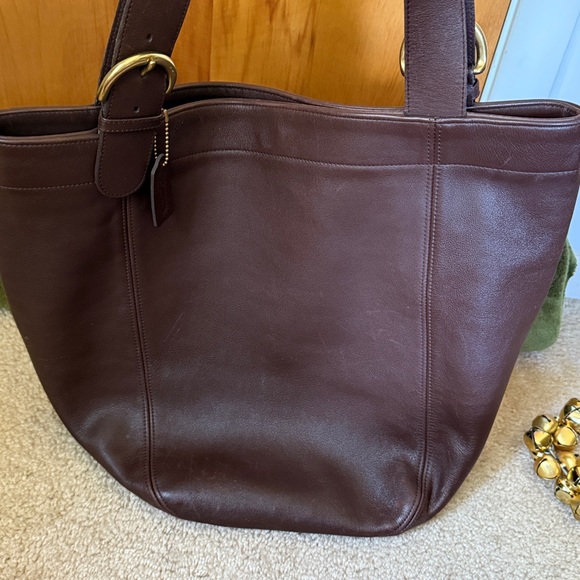 Vintage coach extra large Brown Leather Tote Bag - Picture 8 of 8